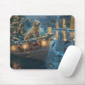 Labrador Weihnachtsreise Mousepad (Mit Mouse)