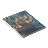 Labrador Weihnachtsreise Notizblock (angewinkelt)