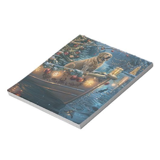 Labrador Weihnachtsreise Notizblock (Rotiert)