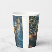 Labrador Weihnachtsreise Pappbecher (Links)