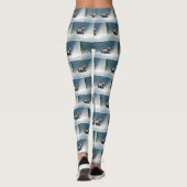 Labrador Weihnachtsschnee Winter Leggings (Rückseite)