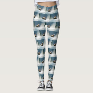 Labrador Weihnachtsschnee Winter Leggings