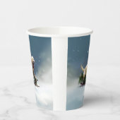 Labrador Weihnachtsschnee Winter Pappbecher (Links)