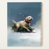 Labrador Weihnachtsschnee Winter Planer (Rückseite)