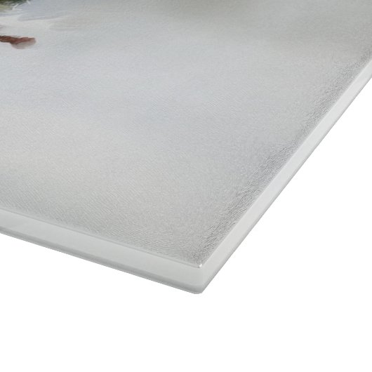 Labrador Weihnachtsschnee Winter Schneidebrett (Ecke)