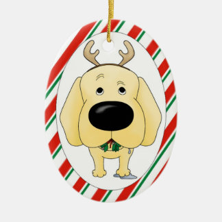 Labrador-Weihnachtsverzierung Keramikornament