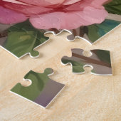 Labrador-Welpe Rosenblüten Valentinstag Puzzle (Seite)