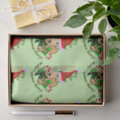 Labrador Welpe Weihnachtszettel Seidenpapier (Geschenk)