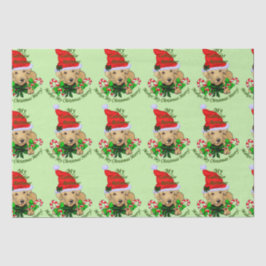 Labrador Welpe Weihnachtszettel Seidenpapier