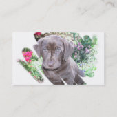 Labrador-Welpen-Geschäfts-Karte Visitenkarte (Rückseite)