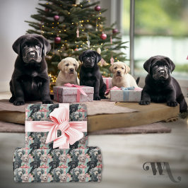 Labrador Welpen in 3 Farben Sm Geschenkpapier