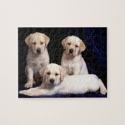 Labrador-Welpen-Puzzlespiel Puzzle (Horizontal)