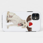 Labrador-Welpen-tragende Geweihe Case-Mate iPhone Hülle (Rückseite (Horizontal))