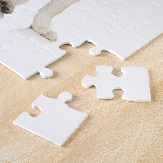 Labrador-Welpen-tragende Geweihe Puzzle (Seite)