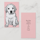 Labrador-Welpen-Visitenkarten Visitenkarte (Vorne/Hinten)