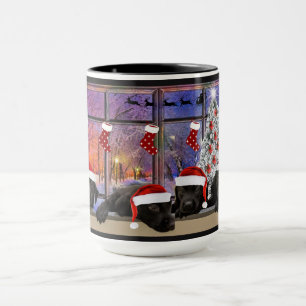 Labrador Welpen Weihnachten Tasse