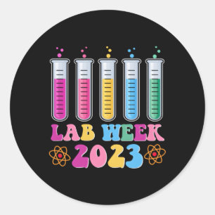 Labrador Woche 2023 Techno Runder Aufkleber