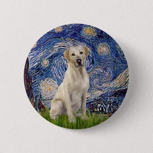 Labrador (Y7) - Starry Night Button (Vorderseite)