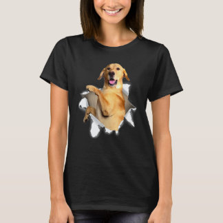 Labrador Zerrissenes Tuch Lab Retriever Hund T-Shirt
