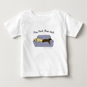 Labradore aus Gelb und Schokolade Baby T-shirt