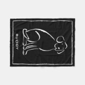 Labradore Kunst-Auswahl-Farbe, addieren Namen Fleecedecke (Vorderseite (Horizontal))