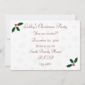 Labradore Weihnachtszeit-Party Einladungen (Rückseite)