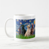 Labradoren (3) - Sternennacht Kaffeetasse (Links)