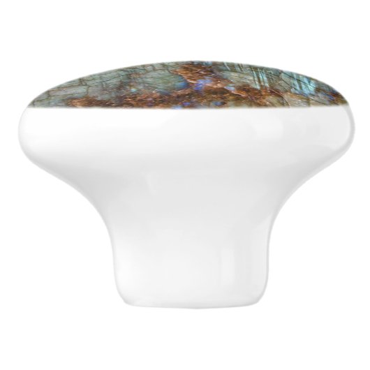 Labradorit Druckkristallfach-Zug - Griff (Seitenansicht)