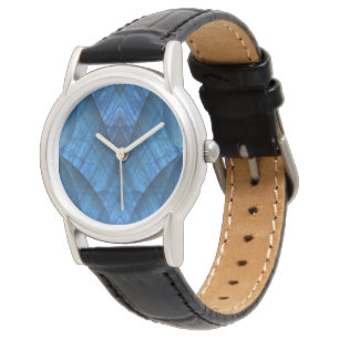 Labradorit-Edelsteine Blau Elegant Armbanduhr