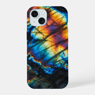 Labradorit Regenbogen Flash iPhone 15 Hülle