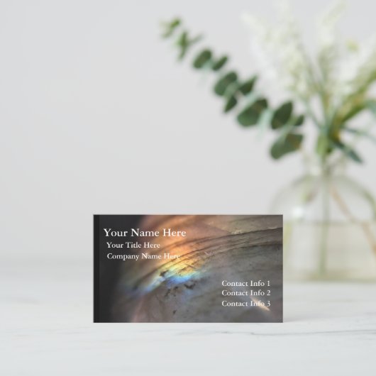 Labradorit-Wunder Visitenkarte (Stehend Vorderseite)