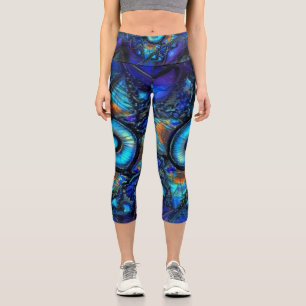 Labradoritblüte2 Capri Leggings