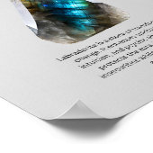Labradorite Crystal Bedeutung Poster (Ecke)