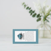 Labradorite Kristallbedeutung Schmuckanzeige Visitenkarte (Stehend Vorderseite)