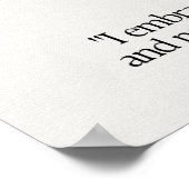 Labradorite Stone Crystal Meaning Card Poster (Ecke)