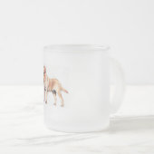 Labradormattierte GlasTasse Mattglastasse (VorderseiteRechts)