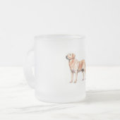Labradormattierte GlasTasse Mattglastasse (Vorderseite Links)