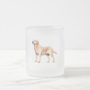 Labradormattierte GlasTasse Mattglastasse