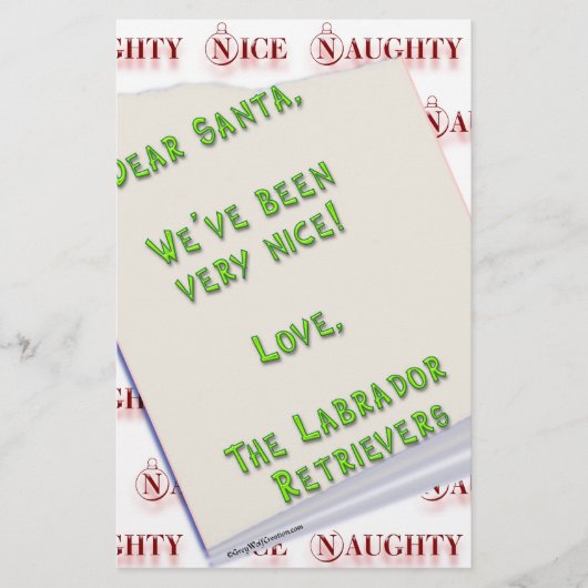 Labradorplural Briefpapier (Vorderseite)