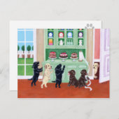 Labradorpuppen Postkarte (Vorne/Hinten)