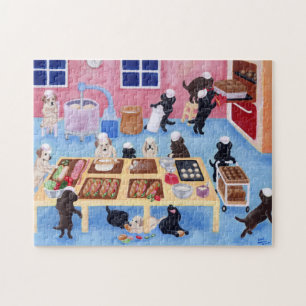 Labradors Bäckerei-Puzzlespiel Puzzle