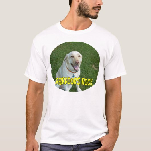 Labradors Felsen-T - Shirt (Vorderseite)