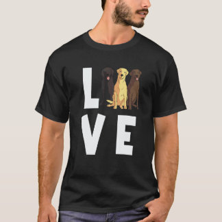 Labradors für Männer Frauen Labrador Retriever Hun T-Shirt