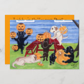 Labradors Halloween-Party Einladungen (Vorne/Hinten)
