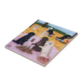 Labradors Herbst-Spaß-Malerei Fliese (Seite)