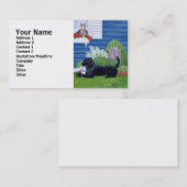 Labradors in der Garten-Malerei Visitenkarte (Vorne/Hinten)