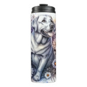 Labrador's Sunny Serenity Thermosbecher (Vorderseite)