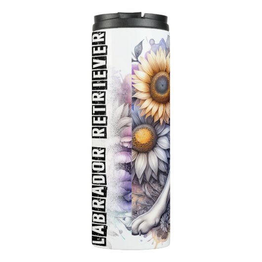 Labrador's Sunny Serenity Thermosbecher (Rückseite)