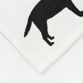 Labradors und Flamingo-Decke - Medium Fleecedecke (Ecke)
