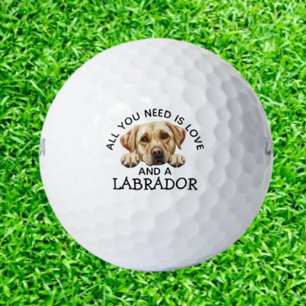 Labradors und Golfball